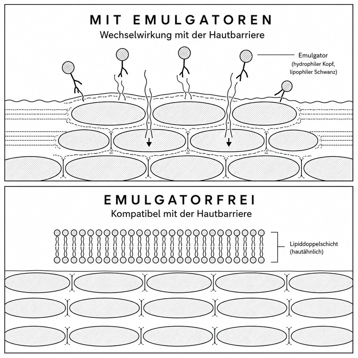 Emulgatorfreie, lamellare Emulsionen – Hautbarriere aufbauen statt schwächen