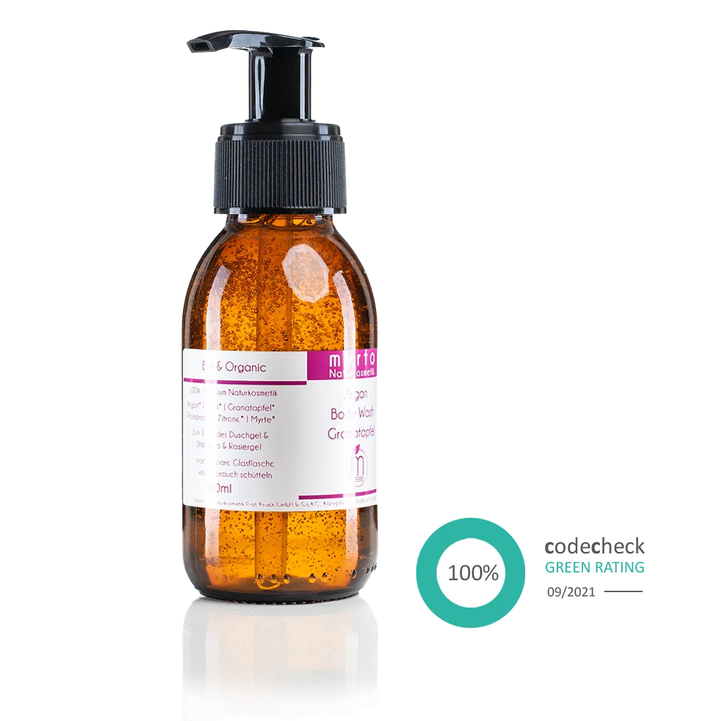 Argan Body Wash Granatapfel - Myrto Naturkosmetik #option1_100ml