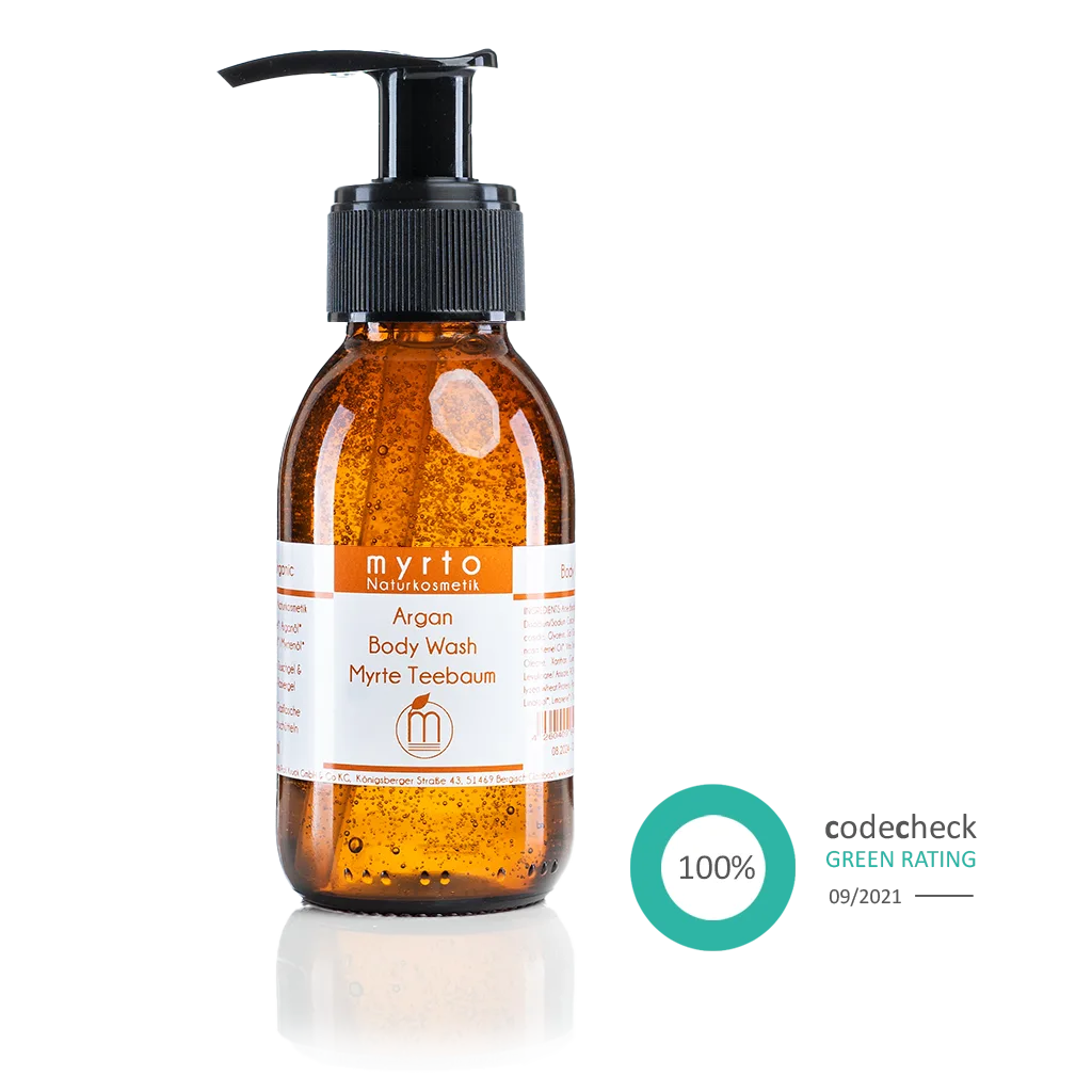 Argan Body Wash Myrte Teebaum - Myrto Naturkosmetik #option1_100ml