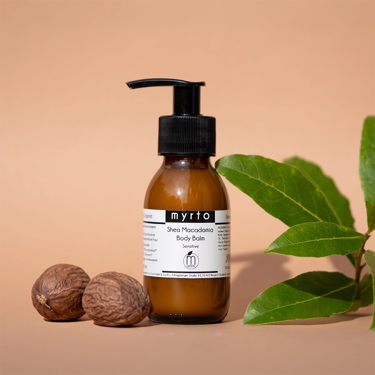 Bio Bodylotion Shea Macadamia ohne Duftstoffe, emulgatorfrei | myrto Naturkosmetik