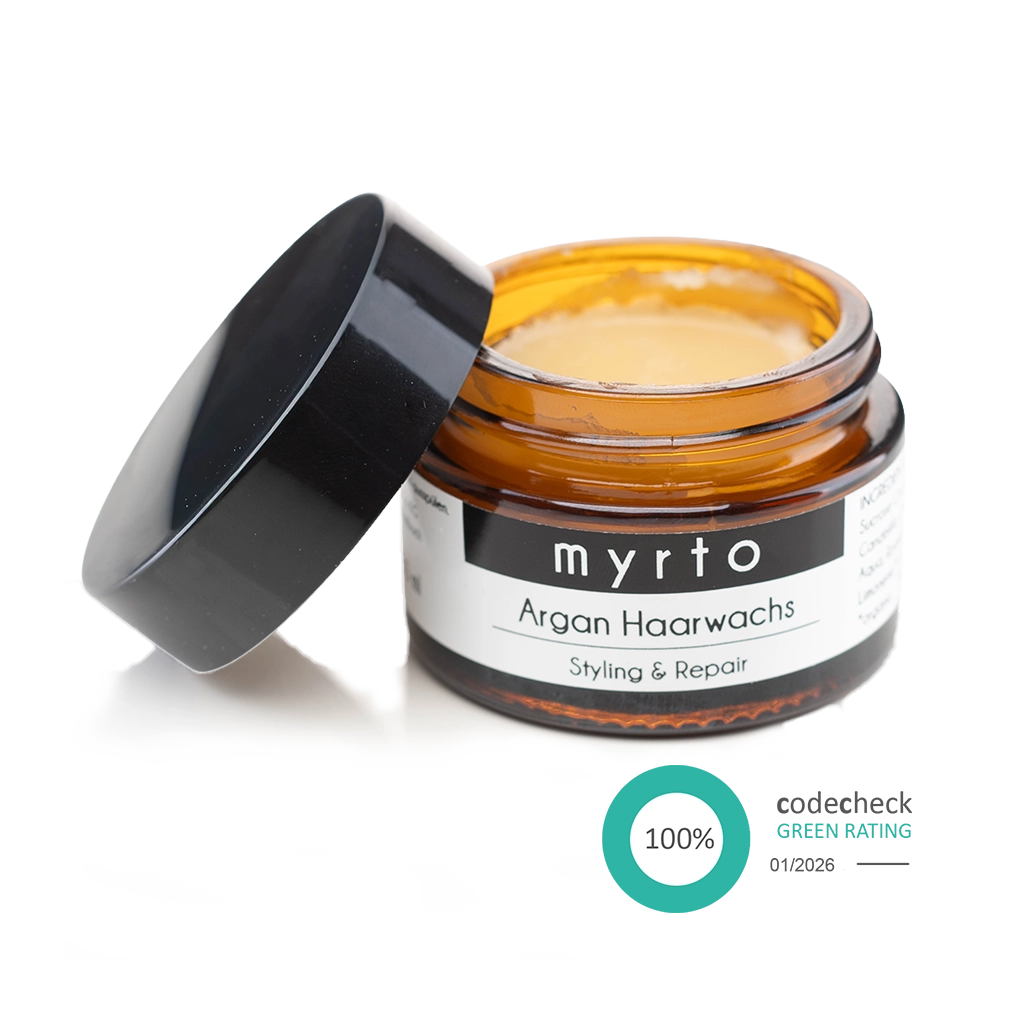 Bio Argan Haarwachs - glättender Finisher für Styling und Repair - Myrto Naturkosmetik