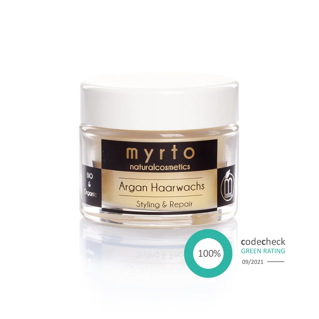 Bio Argan Haarwachs - glättender Finisher für Styling und Repair - Myrto Naturkosmetik #option1_50ml