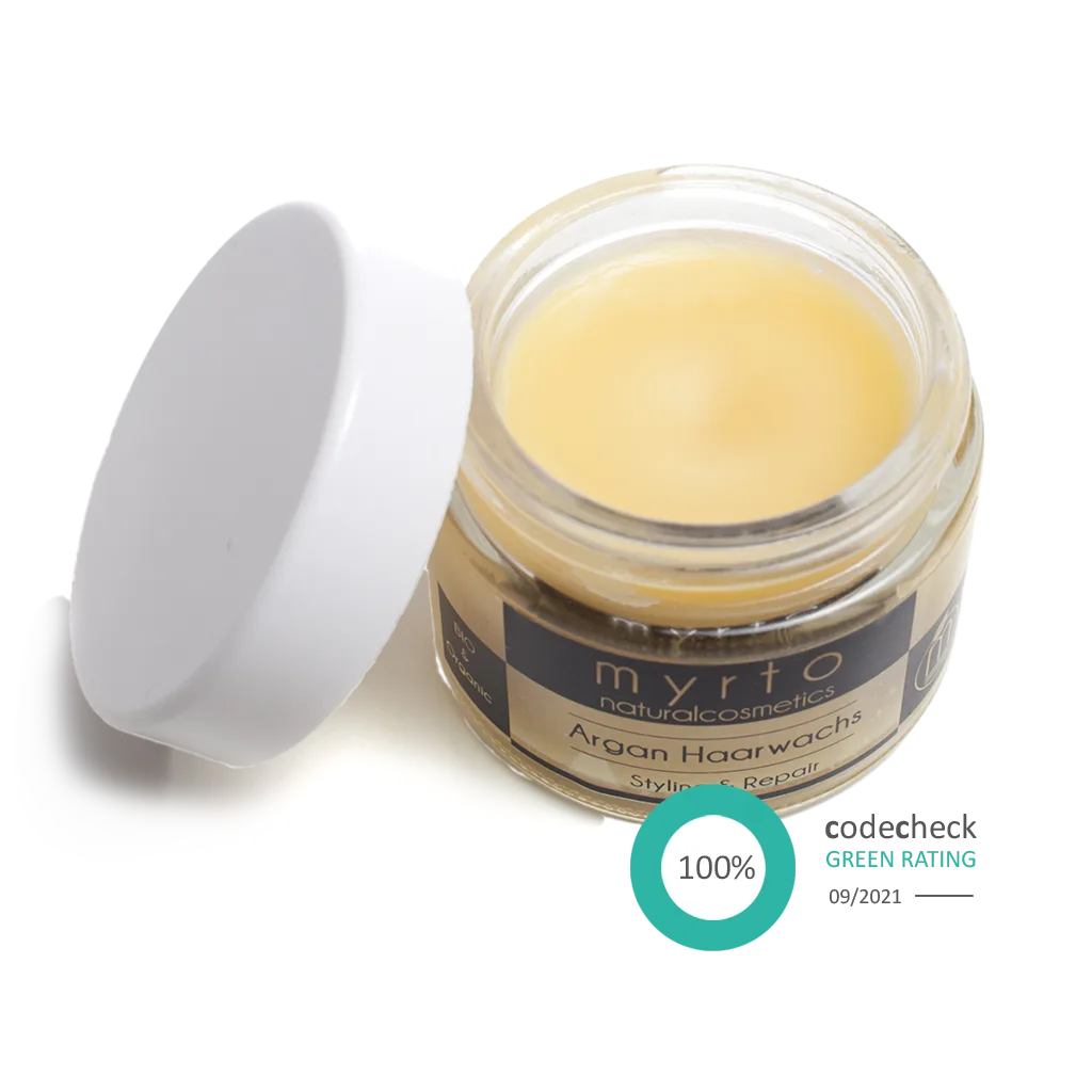 Bio Argan Haarwachs - glättender Finisher für Styling und Repair - Myrto Naturkosmetik #option1_50ml