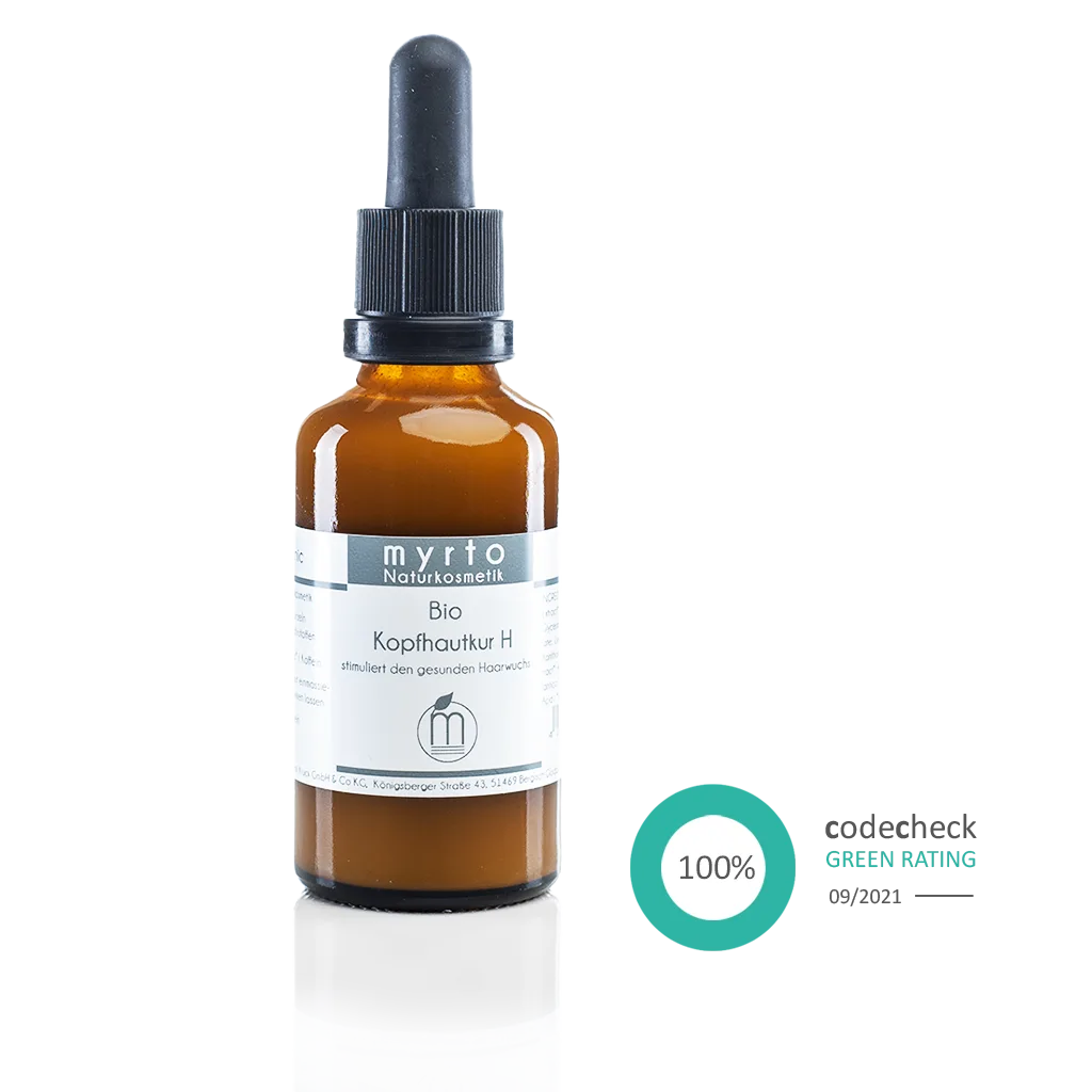 Bio Kopfhautkur H - Haarserum gegen Haarausfall - Myrto Naturkosmetik
