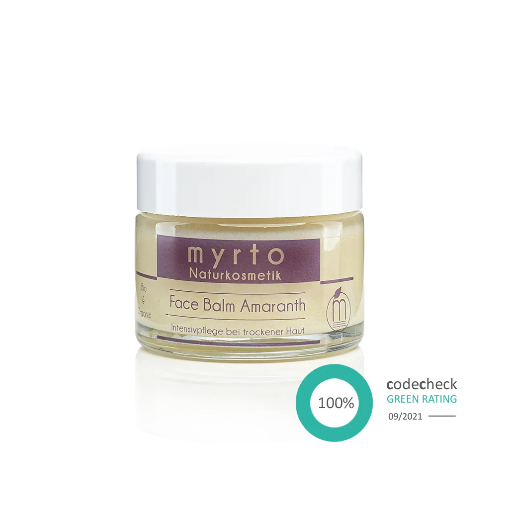 Bio Face Balm Amaranth - intensiv regenerierender Gesichtsbalsam - Myrto Naturkosmetik #option1_50ml