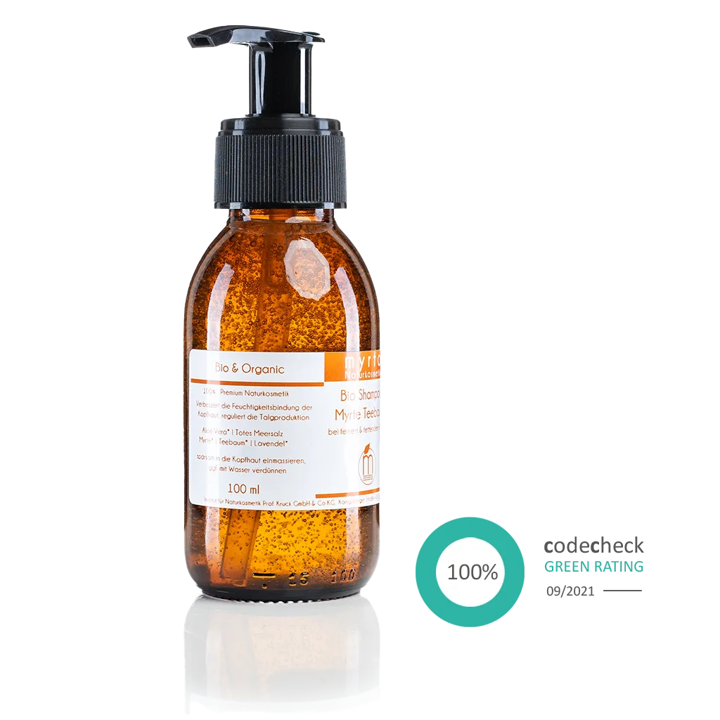 Bio Shampoo Myrte Teebaum - fettige Kopfhaut - Myrto Naturkosmetik #option1_100ml