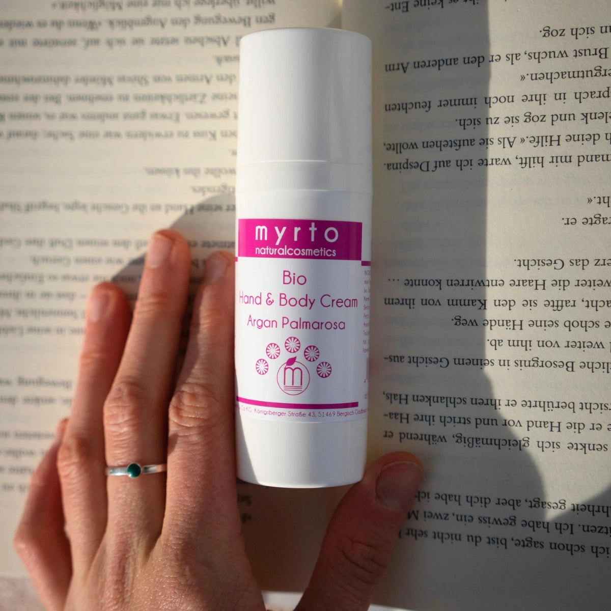 Handcreme Argan Palmarosa ohne Emulgatoren | Myrto Naturkosmetik