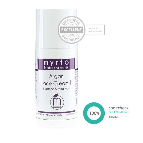 Bio Argan Gesichtscreme - emulgatorfreie Pflege für eine gestärkte Hautbarriere - Myrto Naturkosmetik