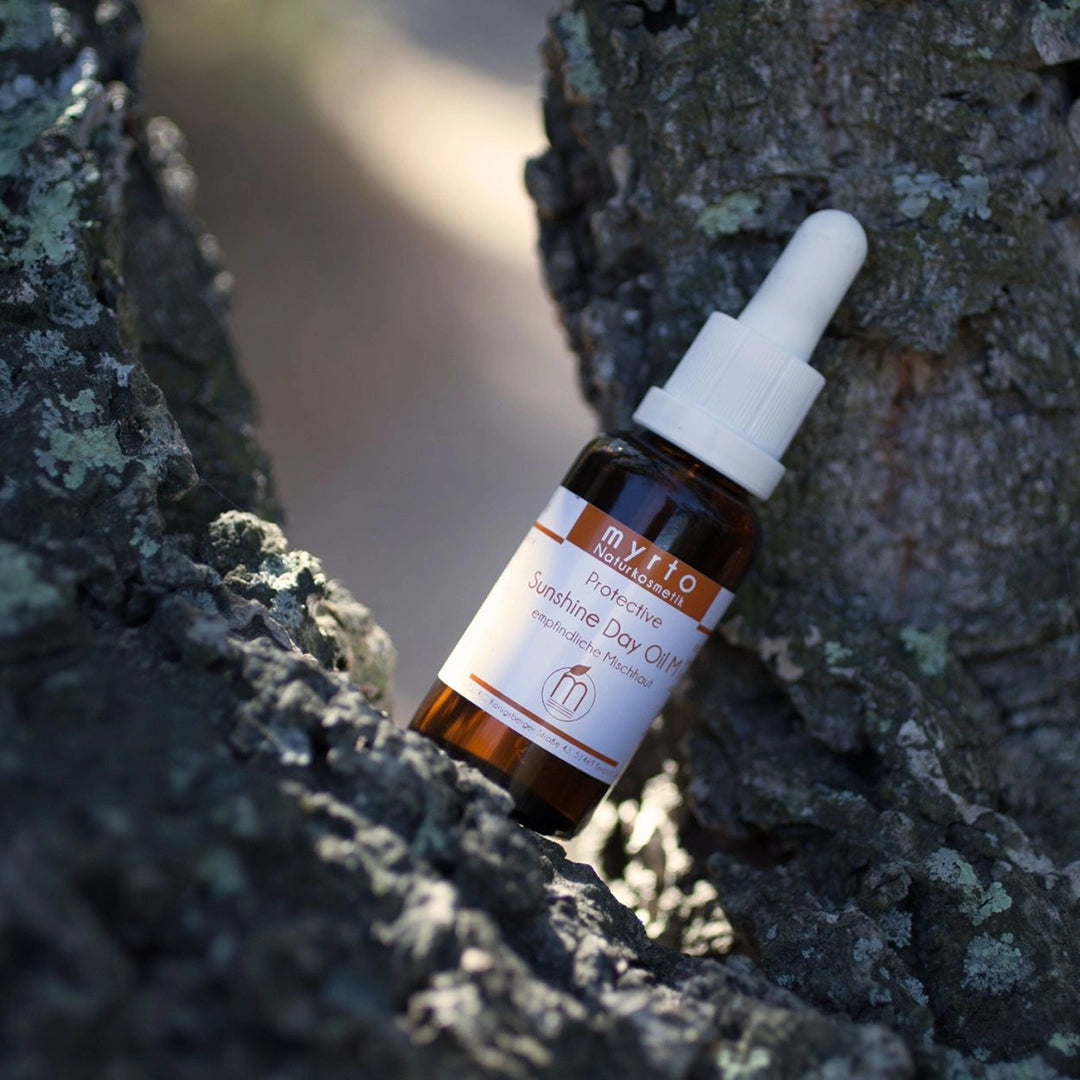Myrto Sunshine Day Oil mit Lichtschutz aus Karanjaöl | antioxidatives Sonnenschutzöl