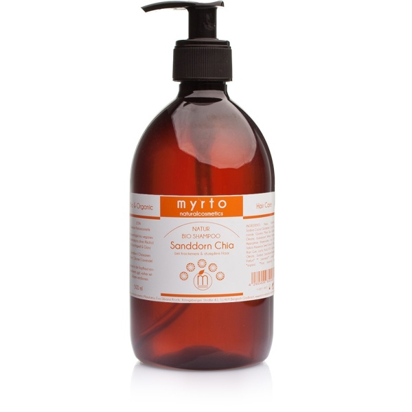 Sea Buckthorn-Honey Natural Organic Shampoo storage bottle