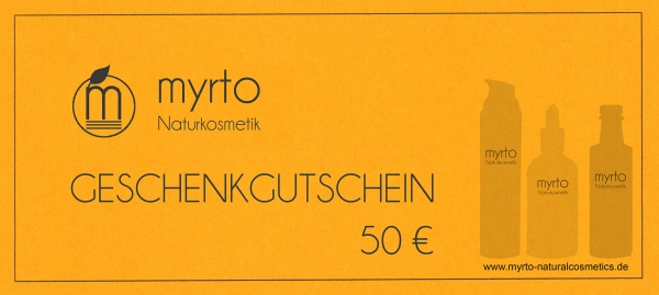 myrto Geschenk-Gutschein 50 Euro