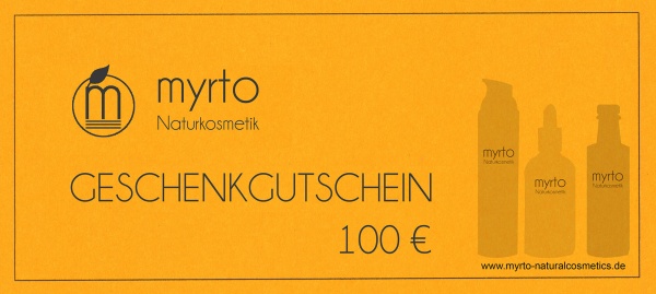 myrto Geschenkgutschein 100 Euro